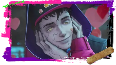 Official character scene showing Davy daydreaming